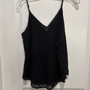 Shinestar Lined Black Camisole, Sz L